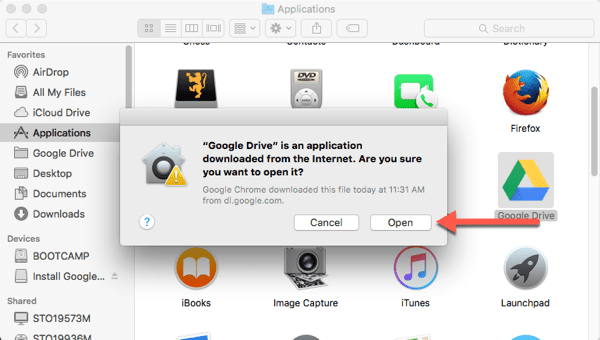 Can you download google drive for mac if you already have accounting
